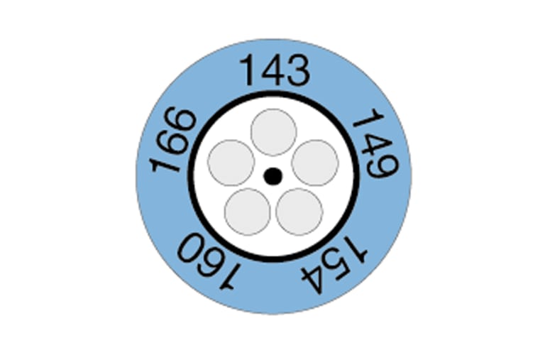 0646 0075 - Indicador de temperatura tipo reloj testoterm