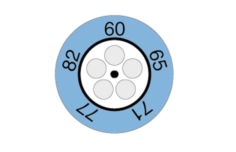 0646 0072 - Indicador de temperatura tipo reloj testoterm