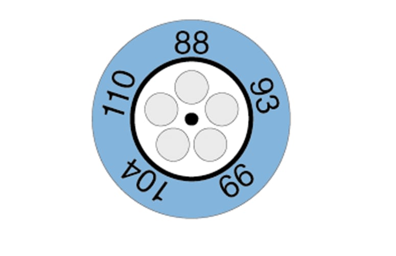 0646 0073 - Indicador de temperatura tipo reloj testoterm