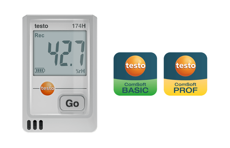0572 1741 01 - Registrador de humedad y temperatura testo 174 H