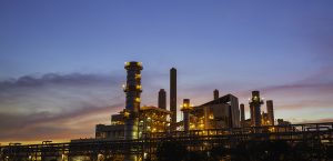 Coal electricity substation smokestack and power plant Coal electricity substation smokestack and power plant beautiful twilight sunset